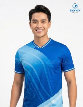 Áo thể thao nam MC-9164-04-01 Xanh bích phối trắng