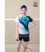 Áo thể thao nữ AC-3823 Trắng phối navy