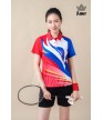 Áo thể thao nữ AC-3823 Đỏ phối xanh bích