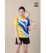 Áo thể thao nữ AC-3823 Vàng phối xanh bích