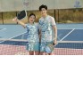 Set Pickleball Nam MCB-6142 Xanh ngọc phối trắng