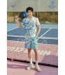 Set Pickleball Nam MCB-6142 Xanh ngọc phối trắng