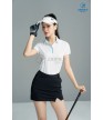 Áo thể thao nữ AC-3820 Trắng phối xanh ngọc