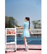 Set váy thể thao nữ ACB 5160 Xanh ngọc phối navy