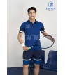 Bộ thể thao nam MCB-6158 Xanh bích phối navy
