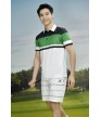 Áo thể thao nam MC-9130 Trắng phối xanh lá