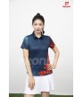Áo thể thao nữ AC-3829 Navy phối cam
