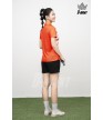 Áo thể thao Nữ AC-3835 Cam phối trắng