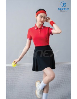 Áo thể thao nữ AC-3852 đỏ phối trắng