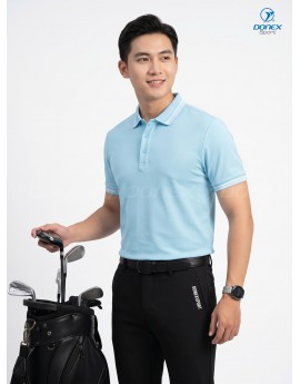 Áo thể thao nam MC-9156 Xanh ngọc phối trắng