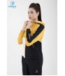 Áo Gió Thể Thao Nữ DONEX Prillante ADE-158 Vàng Phối Đen