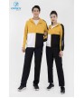Áo Gió Thể Thao Nữ DONEX Prillante ADE-158 Vàng Phối Đen