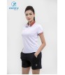 Áo thể thao nữ AC-3694 Trắng phối cà phê