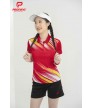 Áo thể thao nữ AC-3697 Đỏ phối vàng