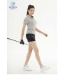 Áo thể thao nữ AC-3698 Ghi phối đen