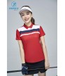 Áo thể thao nữ AC-3814 Đỏ phối trắng