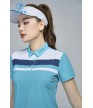 Áo thể thao nữ AC-3814 Xanh ngọc phối trắng