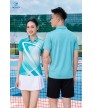 Áo thể thao nữ AC-3872-19-01 Xanh ngọc phối trắng