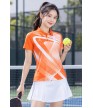 Áo thể thao nữ AC-3872-20-01 Cam phối trắng