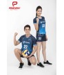 Bộ bóng chuyền cổ tim nữ ACB-5151-12-02 Navi phối xanh copan
