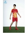 Bộ thể thao nam MCB-6156 Đỏ phối vàng