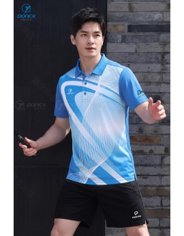 Áo thể thao nam MC-9172-02-01 Xanh copan phối trắng