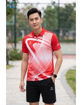 Áo thể thao nam MC-9172-07-01 Đỏ phối trắng