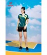 Bộ Thể Thao Nữ ACB-5161 Lục bảo phối vàng