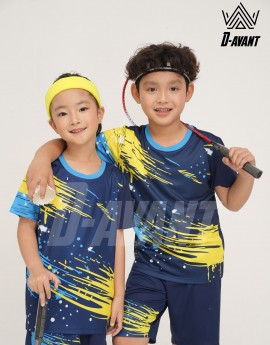 Bộ thể thao trẻ em TCB-1013 Navy phối xanh copan