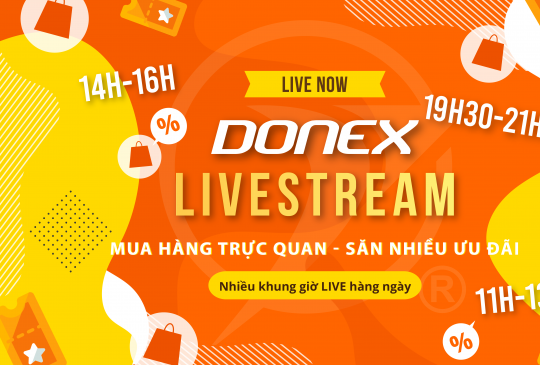 DONEX Livestream- Xem live ngay nhận quà liền tay
