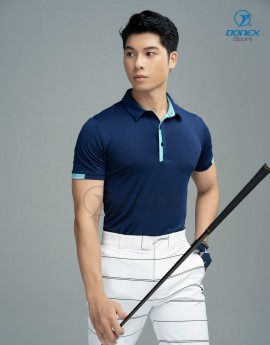 Áo thể thao nam MC-9120 Navy phối xanh ngọc