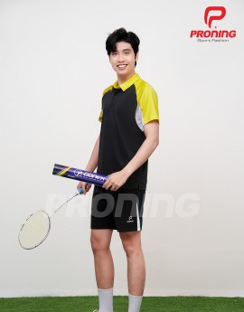 Áo thể thao Nam MC-9125 đen phối vàng