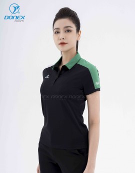 Áo thể thao nữ AC-3684 Đen phối xanh lá