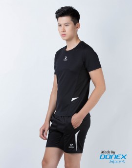Áo thể thao nam MC 8945- Đen phối trắng
