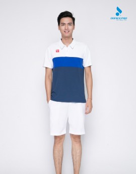 Áo thể thao nam MC-8992 - Trắng phối Navy