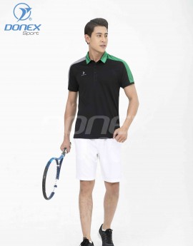 Áo thể thao nam MC-9034-08-03 Đen phối xanh lá
