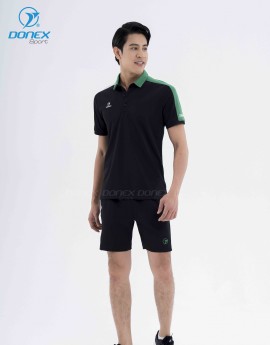 Áo thể thao nam MC-9084 Đen phối xanh lá