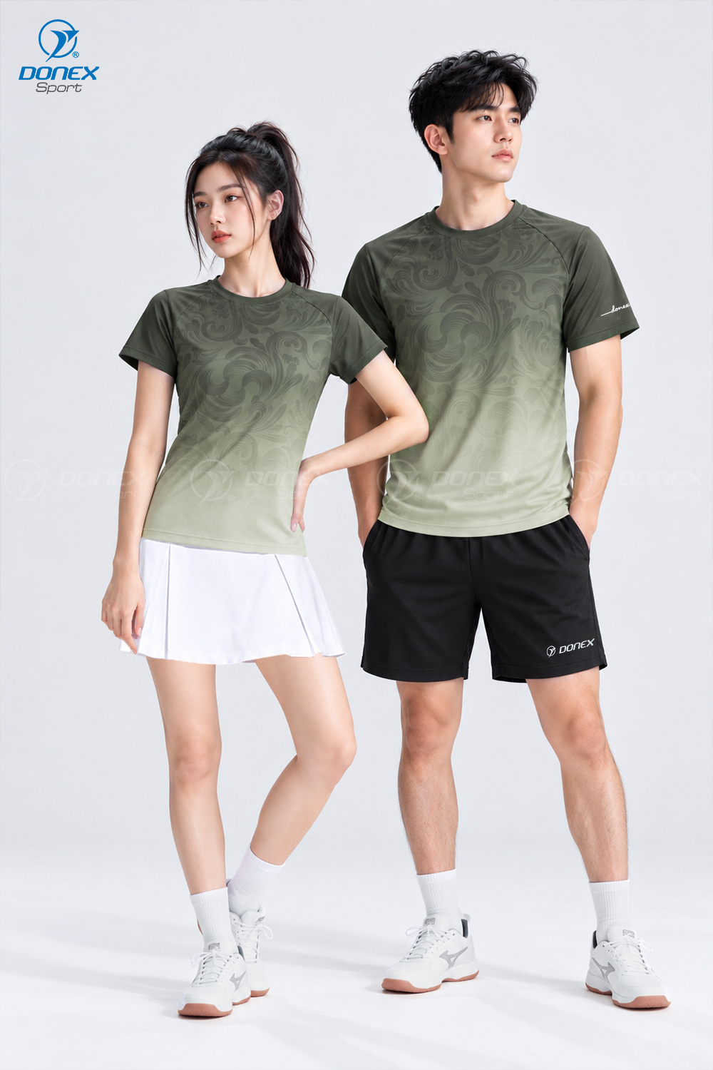 Áo thể thao nữ AC-3870-26 Xanh rêu