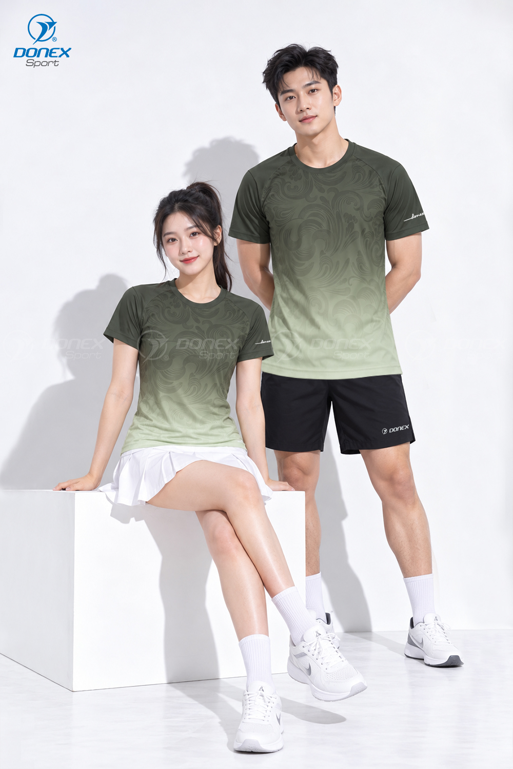 Áo thể thao nữ AC-3870-26 Xanh rêu