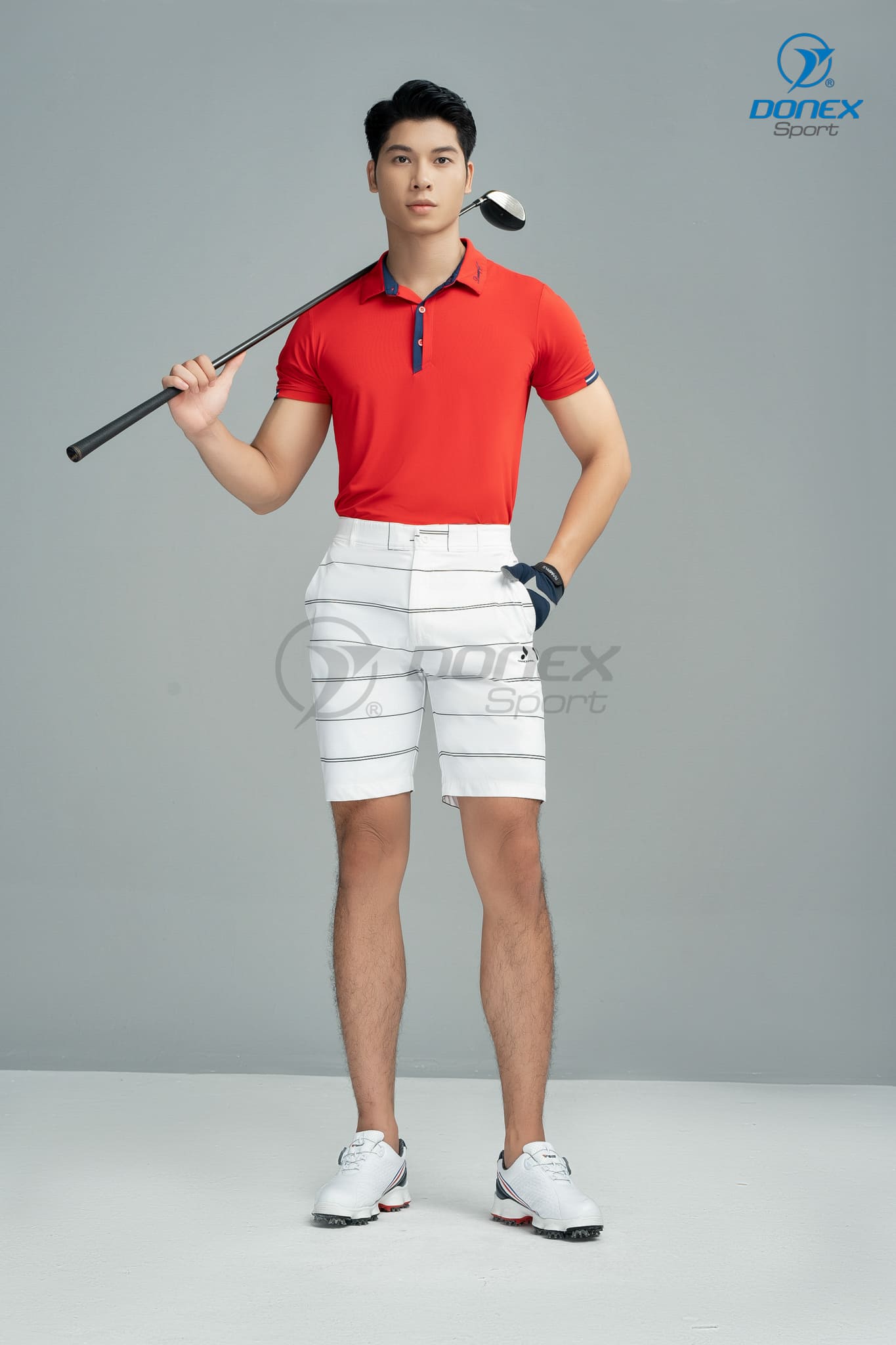 Áo thể thao nam MC-9120 Đỏ phối navy