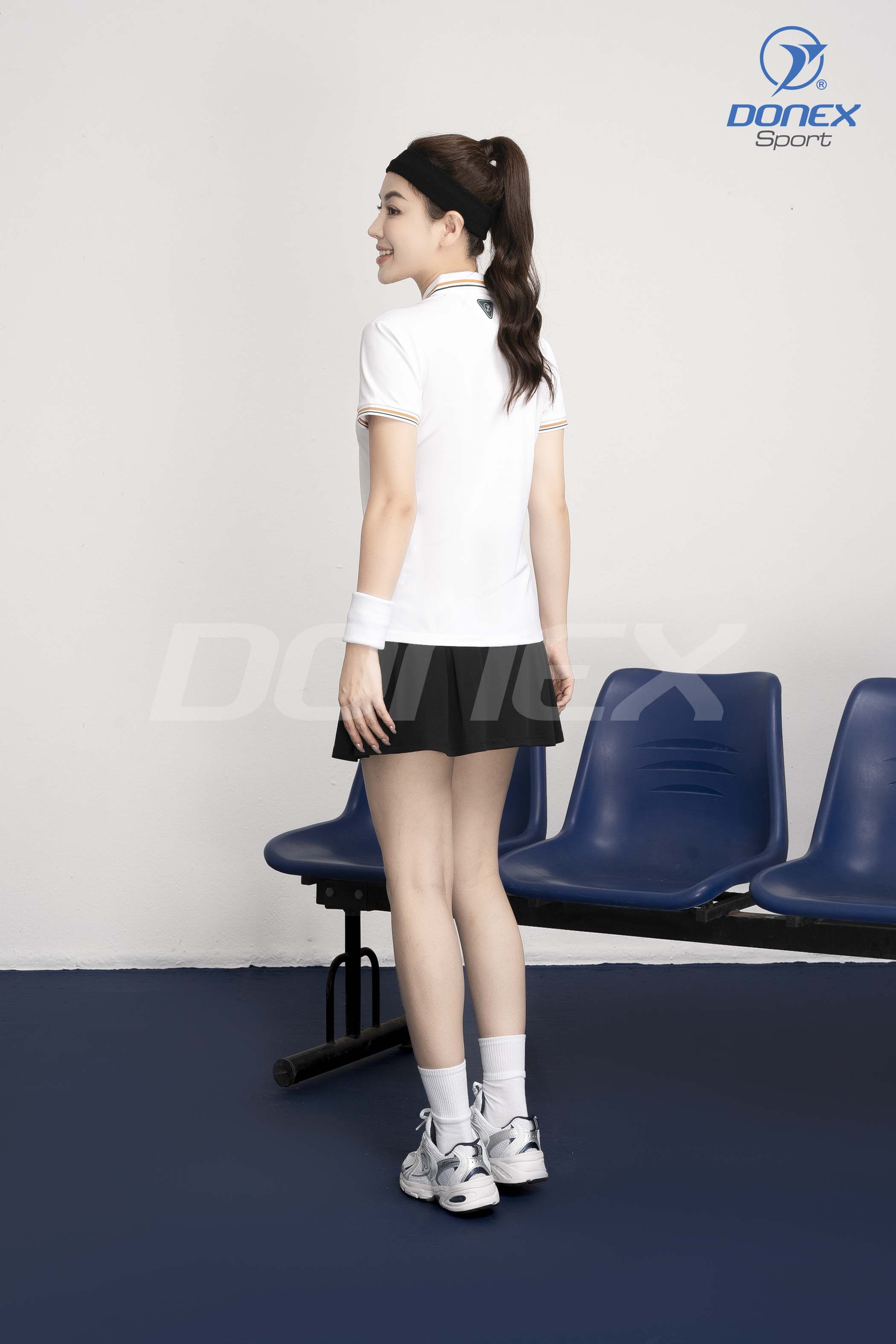 Áo thể thao nữ AC-3834 Trắng phối rêu