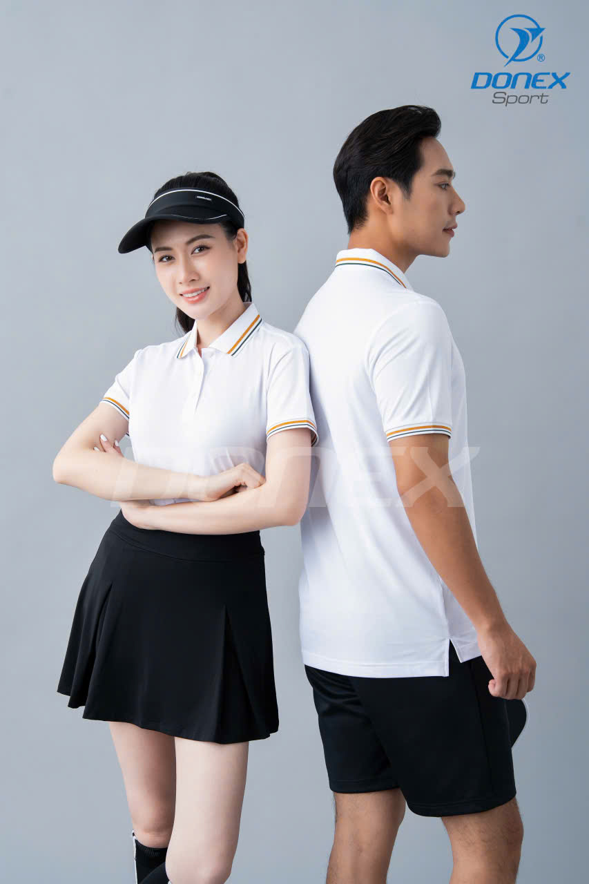 Áo thể thao nữ AC-3852 trắng phối xanh rêu