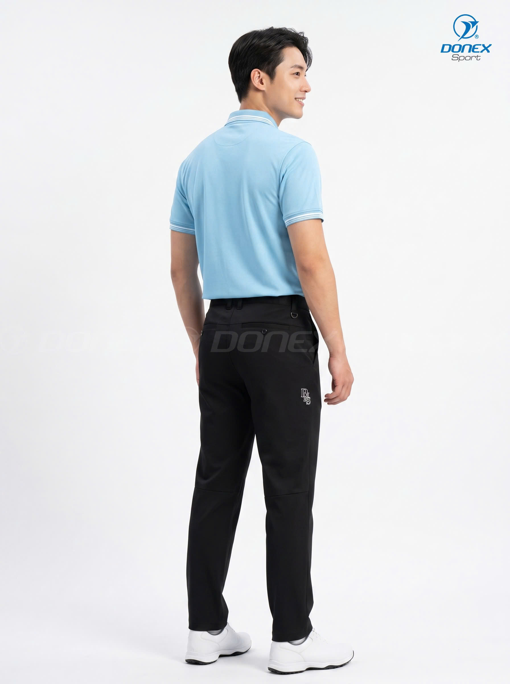 Áo thể thao nam MC-9156 Xanh ngọc phối trắng
