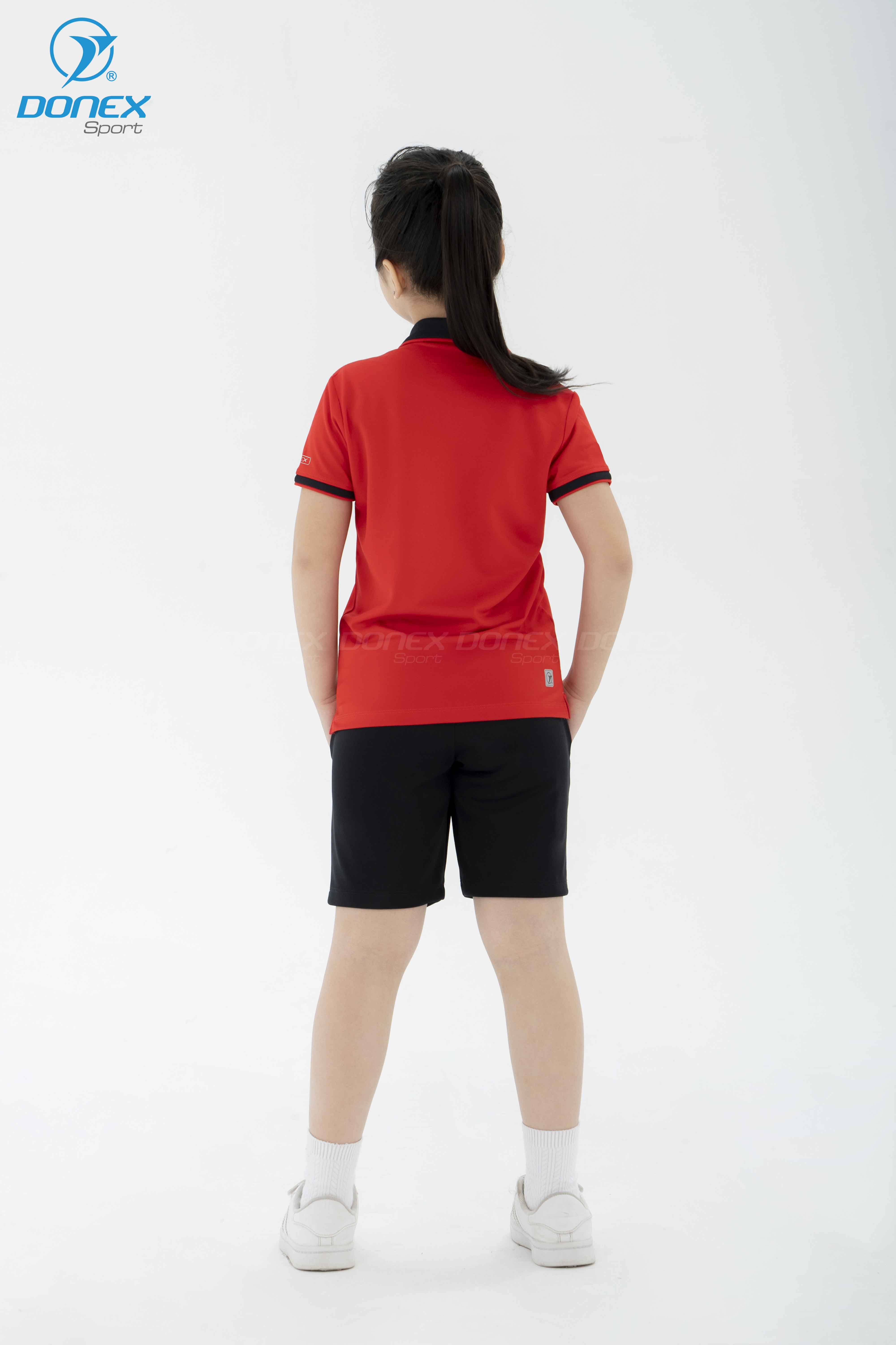 Áo Thể Thao Trẻ Em TC-1094 Đỏ Phối Đen