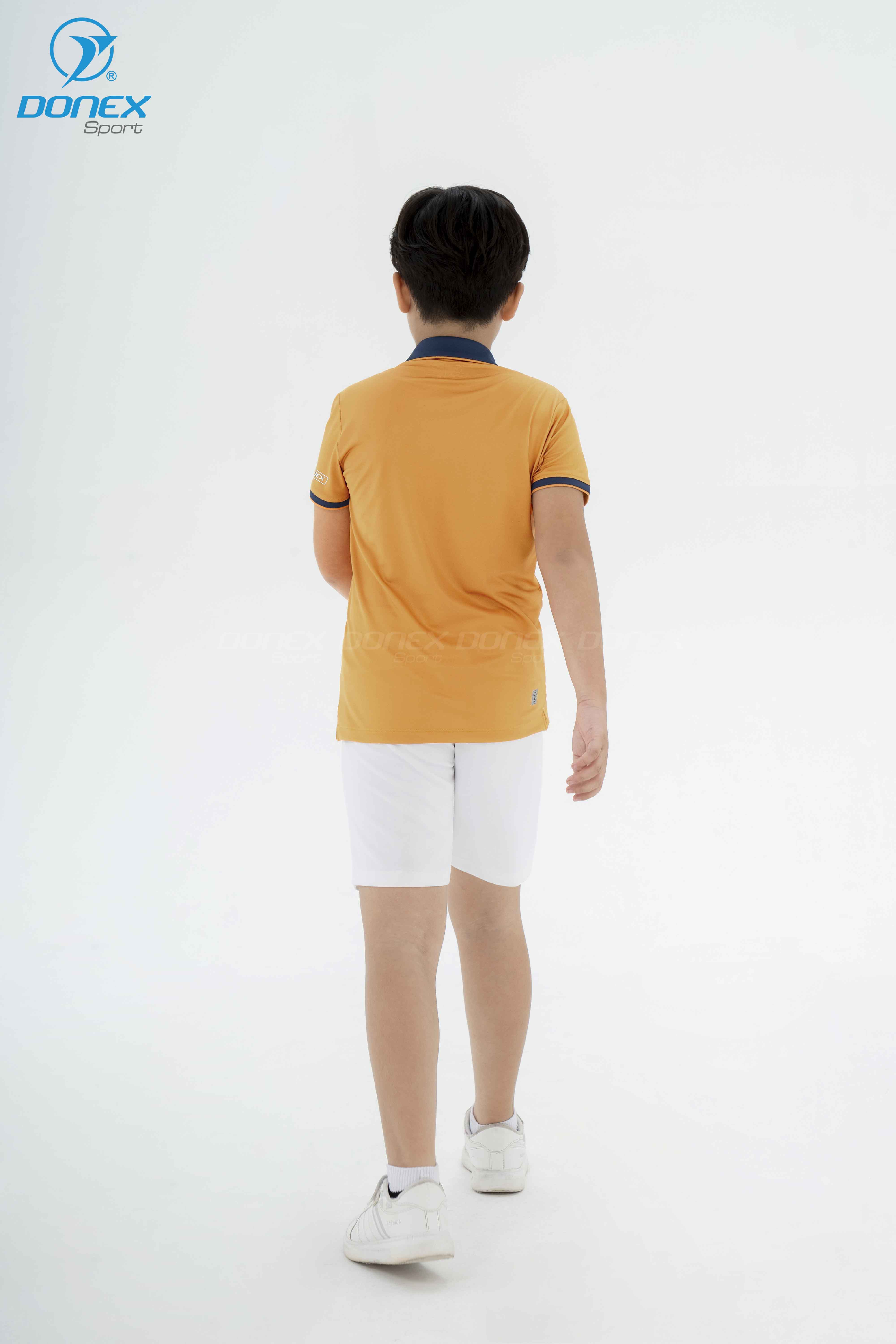 Áo Thể Thao Trẻ Em TC-1094 Cam Phối Navy