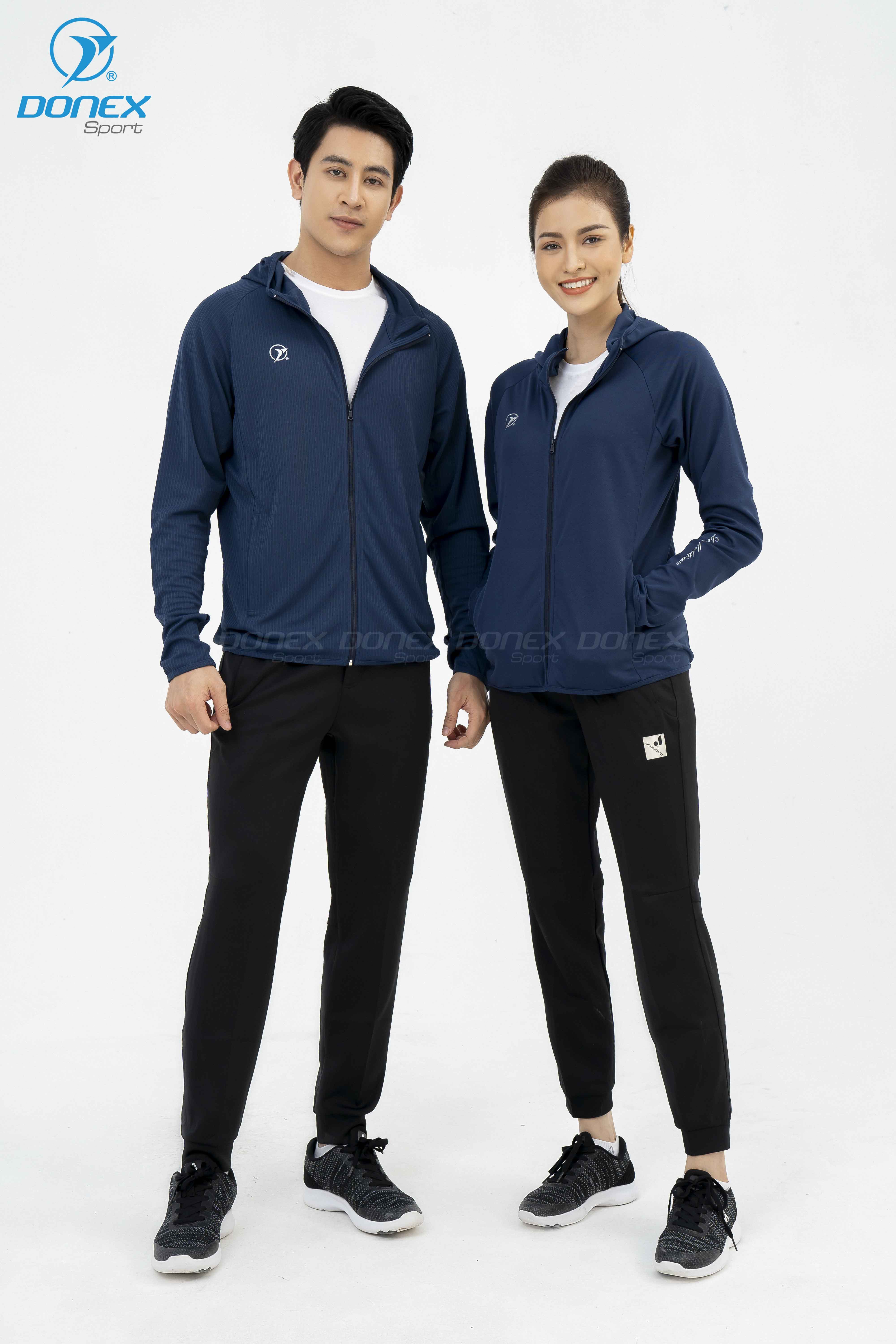 Áo khoác chống nắng nam MDE-252 navy phối ghi