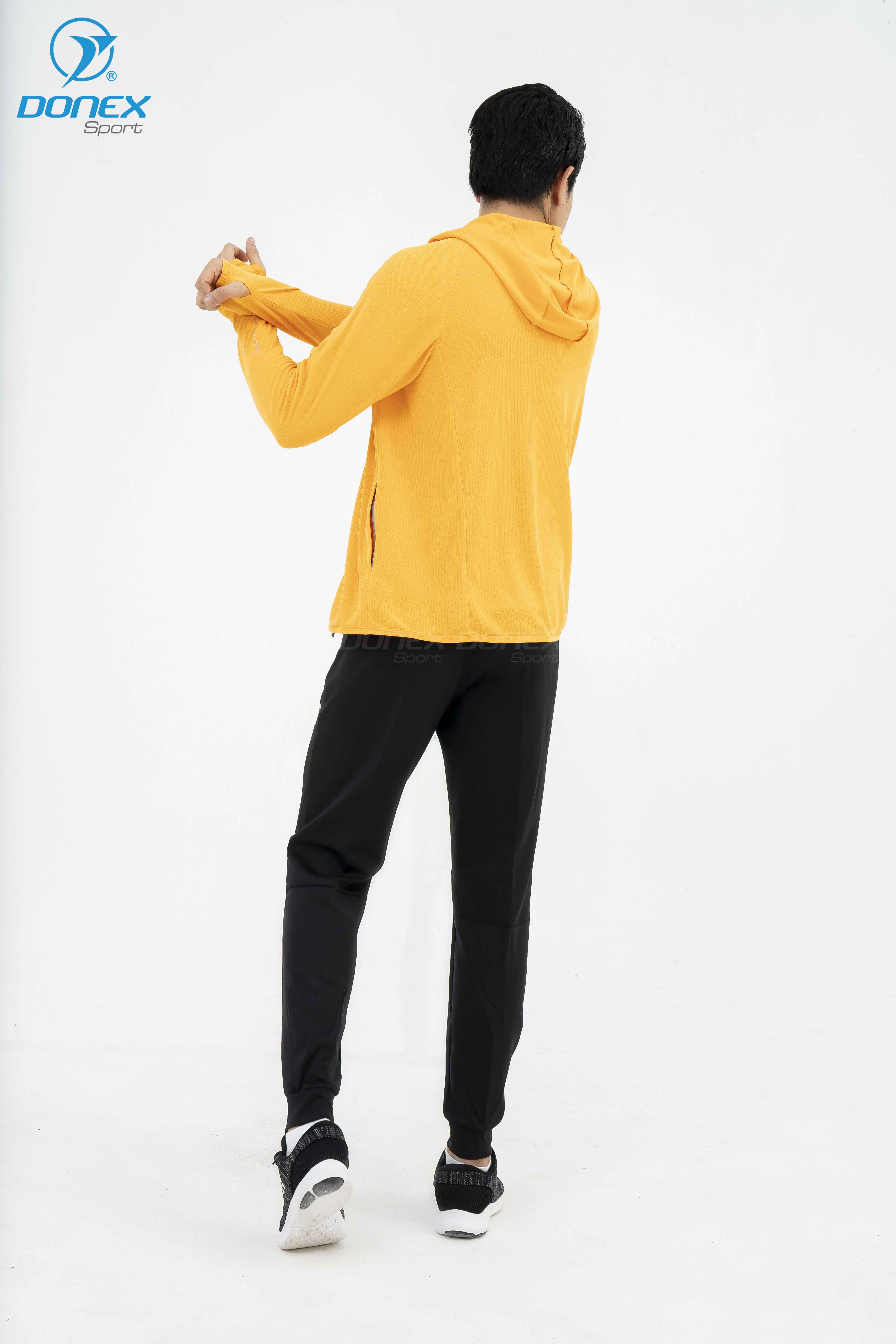 Áo khoác chống nắng nam MDE-252 cam phối ghi