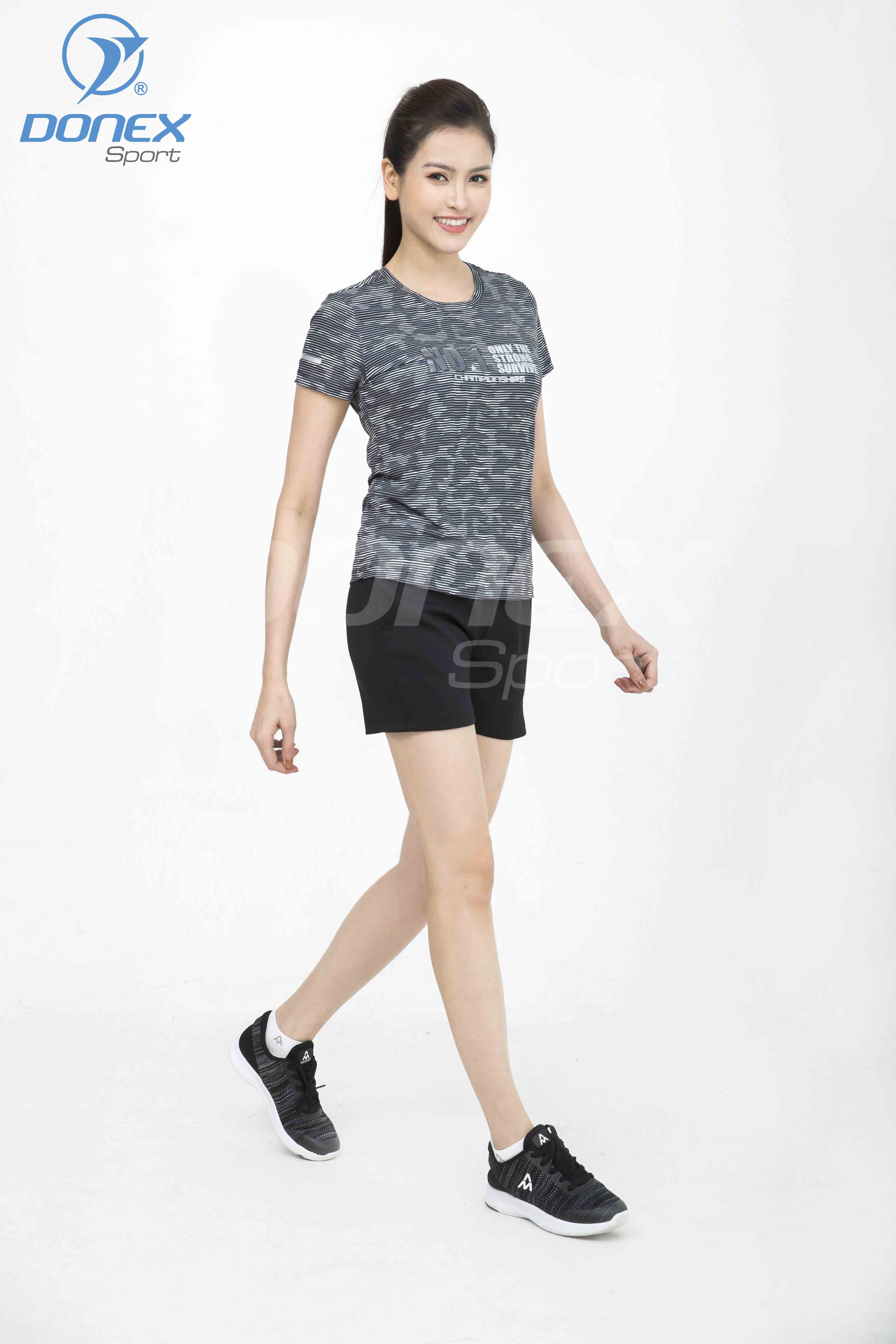 Áo thể thao nữ AC-3650-23 Sọc ngang