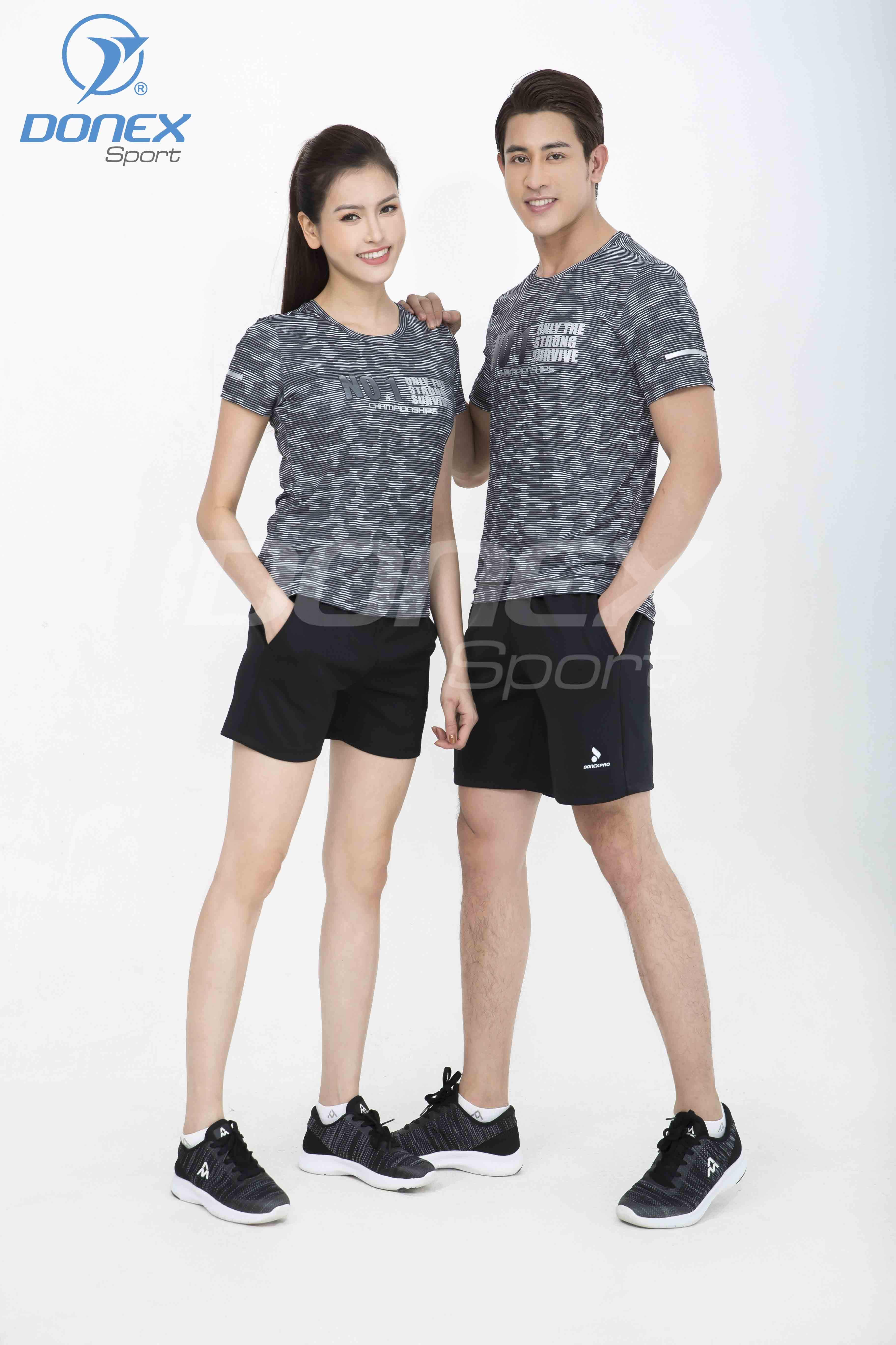 Áo thể thao nữ AC-3650-23 Sọc ngang