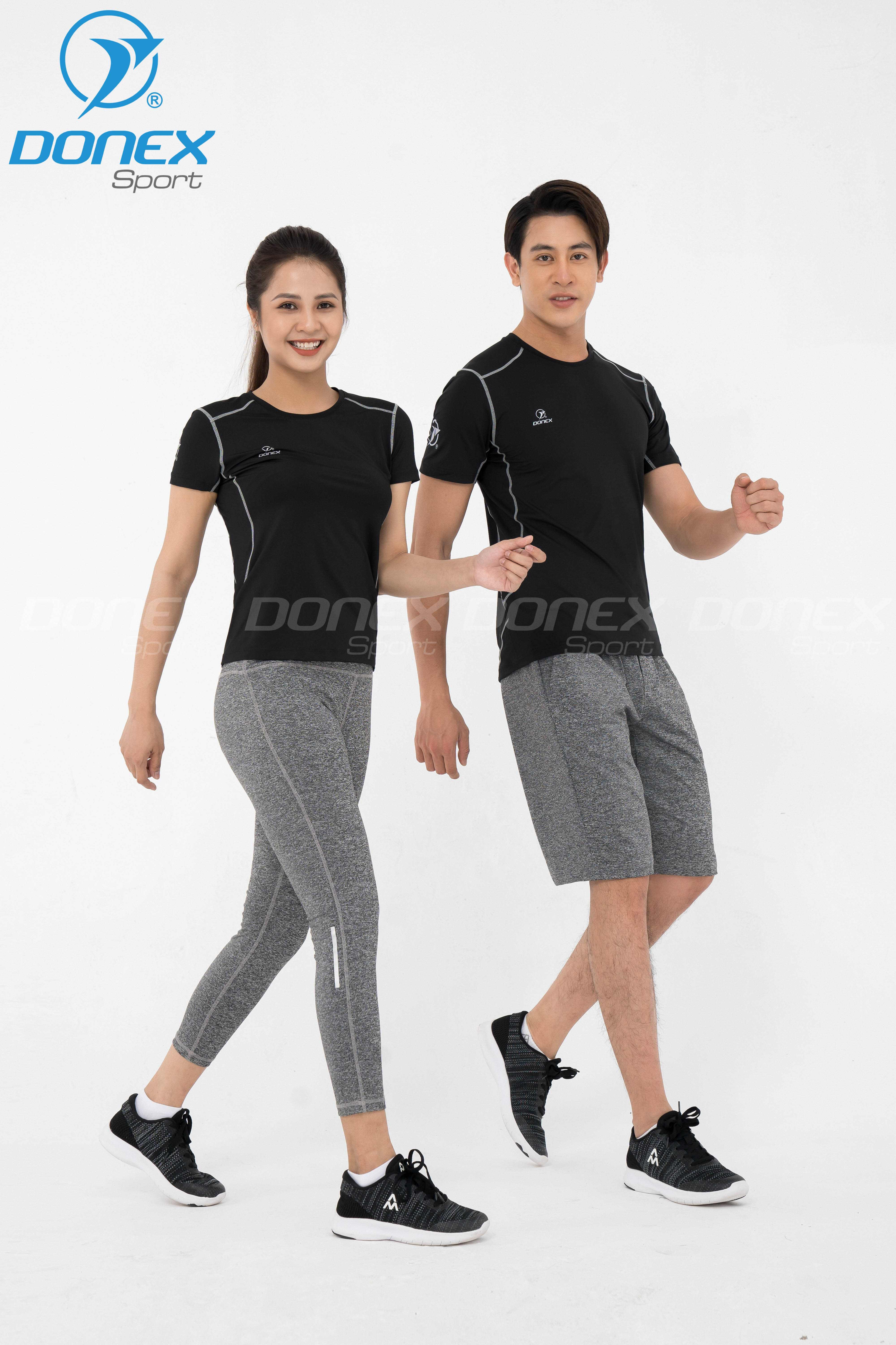 Áo thể thao nữ AC-3672-08-18 Đen in ghi